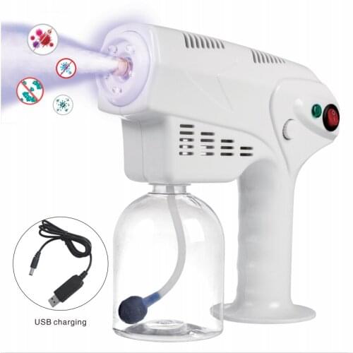 USB Wireless Blue Light Charging Nano Spray Gun Deodorizing Atomizing Gun