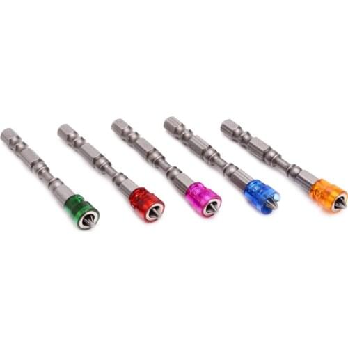 5pcs Electric Magnetic Screwdriver Bit Anti-Slip S2 PH2 Single Head Screw Driver Bits Mayitr 1/4" Hex Shank Hand Tools