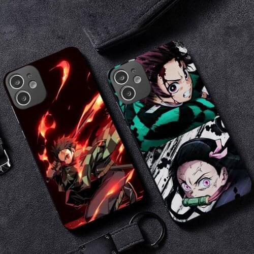 Demon Slayer Phone Case for iPhone 12 11 mini pro XS MAX XR 8 7 6 6S Plus X 5S SE 2020