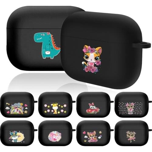 Black Soft Silicone Earphone Cases for Apple Airpods Pro A2084 Wireless Bluetooth Headphone Cases for Apple Airpods Pro3 A2083