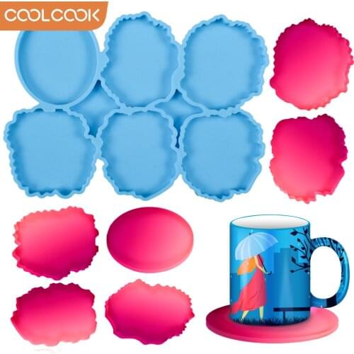 Irregular Circles Tray Resin Mold for DIY Crafts UV Epoxy Decorations Casting Tools