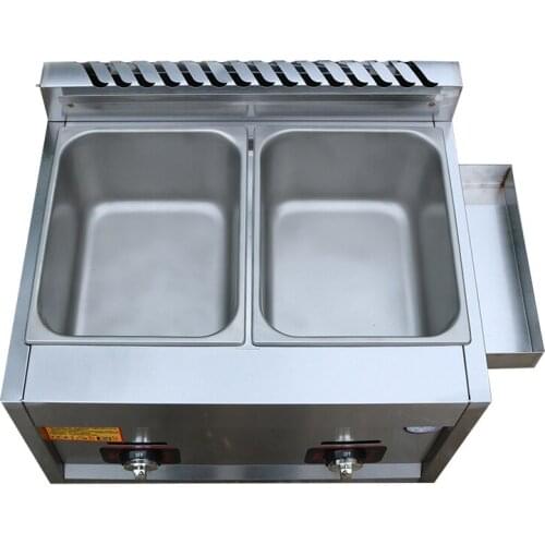Commercial Gas Stainless Steel Double/Single Cylinder Gas Frying Pan Fries Fried Chicken Frying Machine Cooking Noodle