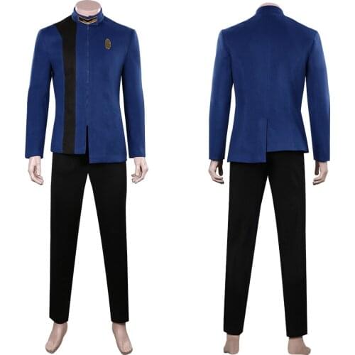 Trek: Discovery Season 4 Cosplay Costume Blue Uniform Outfits Halloween Carnival Suit