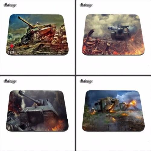 Top Selling Luxury Print Hot 2017 World of Tank Game Gaming Durable PC Anti-slip Rubber Mouse Mat for Optical/Trackball Mouse