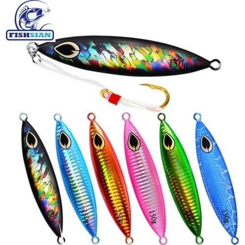 Metal Jig Fishing Lure Weights 150G Bass Fishing Hard Jigging Bait Tackle Holographic Trout Lure Jigs Articulos De Pesca Lures