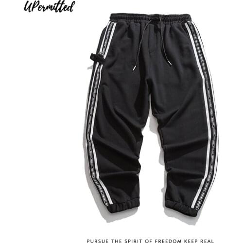 2021 Autumn New Street Tie Dye Splicing Casual Pants Mens Fashion Straight Leg Hiking Dancing Hot Sale Side Cross Sport Legging