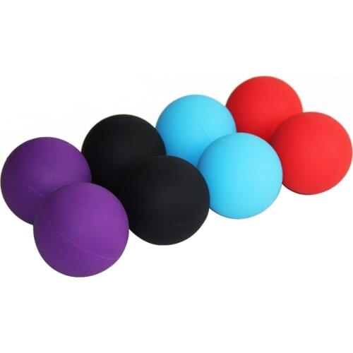 12*5cm Lacrosse Ball Massage Ball Solid Peanut Ball Relieve Pain Tension Relax Muscles Therapy Health Products Care
