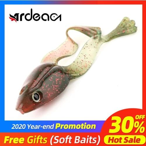 ARDEA Jump Soft Frog Fly Fishing Silicone Lure Trolling Shad Sinking Bait Plastic Isca Artificial Wobblers Bass Pike Lure