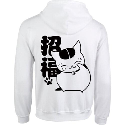 Natsume Yuujinchou Teacher Cat Lucky Hoodie Coat Animation Comic Cosplay Fashion