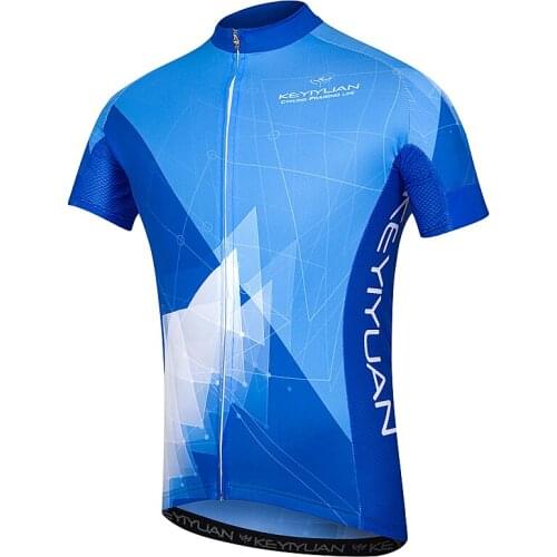 KEYIYUAN New Cycling Jersey Men Short Sleeve Shirts Quick Dry Top Summer Outdoor Team Bike Clothing Roupa Ciclismo Masculino