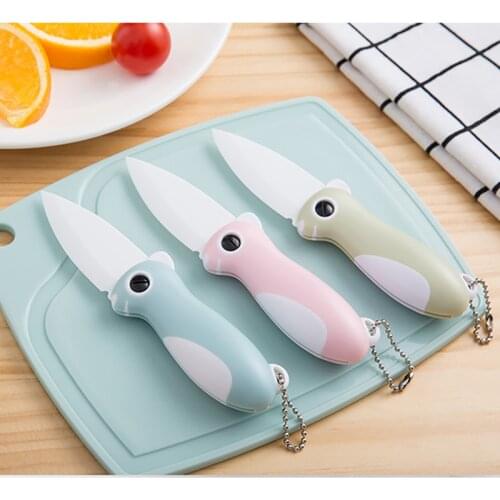 Not Rust Sharp Ceramic Blade Fruit Peeler Nordic Style Cute Mini Portable Kitchen Tool Fruit Knife Household Folding Fruit Knife