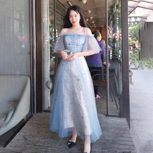 Bridesmaids Dresses Illusion Short Strapless Sequined Lace Tulle Spaghetti Straps Luxury A-Line Women Wedding Party Gown E699