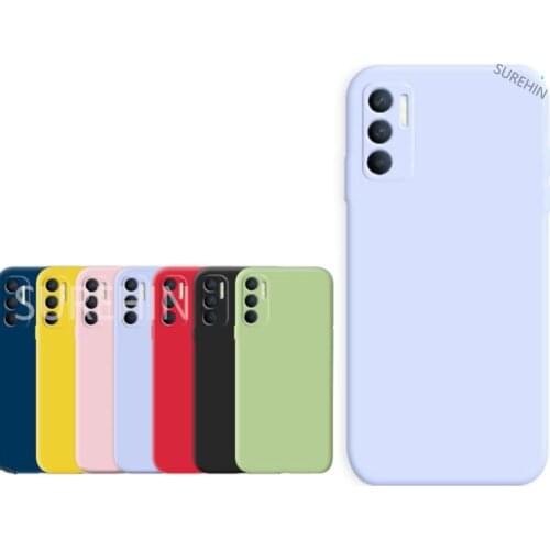 Nice Soft Case For OPPO RENO 5Z Cover Black Blue Pink Purple Red Green Yellow TPU Solid 5G Silicone Cover For OPPO RENO 5Z Case