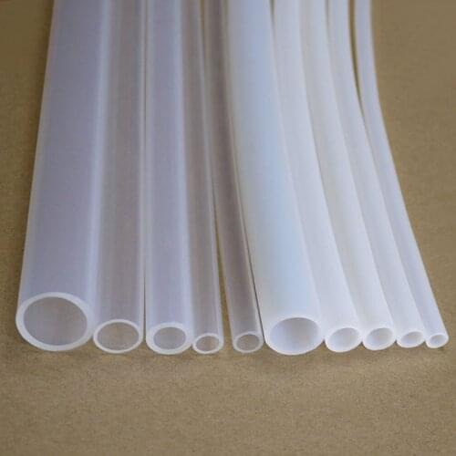 PTFE Tube White ID 3mm x 5mm OD F46 Insulated Heat Protect Transmit Hosing Rigid Pipe Temperature Corrosion Resistance 600V