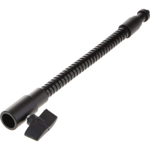 Bendable Flash Light Stand Black Steel Wire Pipe Overarm Bracket With 1/4 Screw Male Mount Adapter Camera Accessories