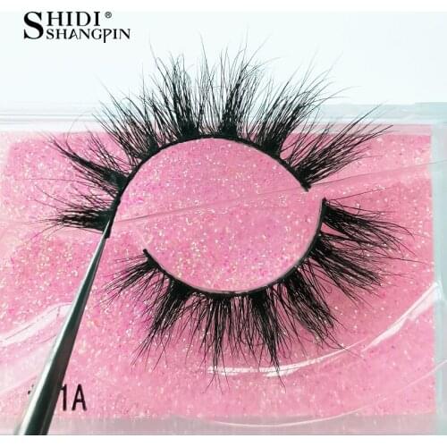 SHIDISHANGPIN 1 Pair False Eyelashes Thick Mink Eyelashes faux mink lashes 3d Mink Lashes Natural Eyelashes Makeup cilios