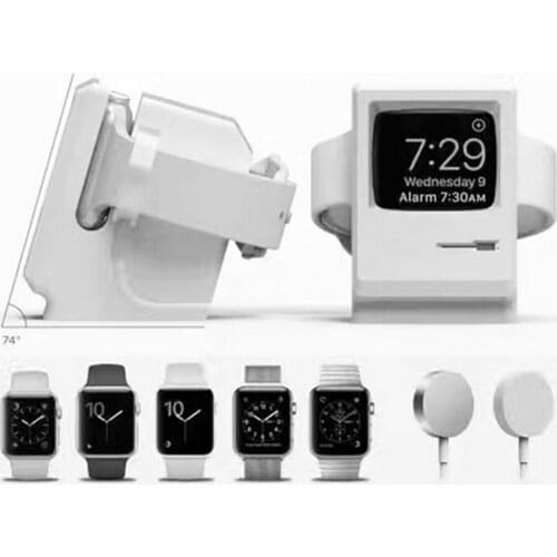 Besegad Classic Retro Silicone Charger Charging Bracket Stand Holder for Apple Watch iWatch Series 1 2 3 Sport Edition 38mm 42mm