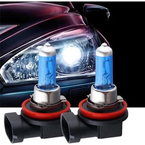 WUPP Car Light 2pcs H11 100W Halogen Light Bright White Car Headlight Bulbs 6000K Xenon Lamp 12V mar19