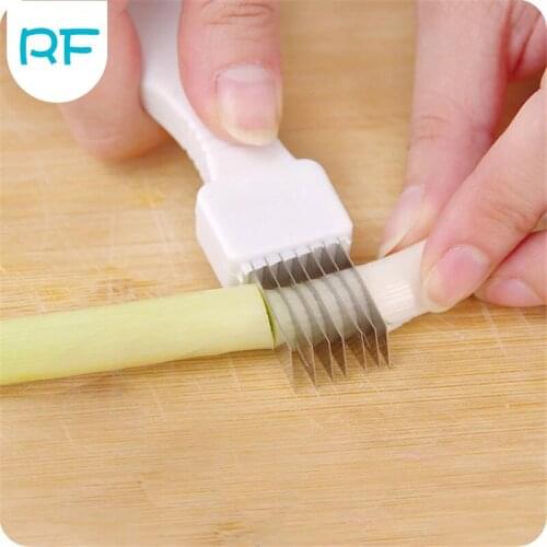 Japanese kitchen cutting onion chopped green onion knife cutting Onions artifact garlic sprout shredded green onion cutter 1pc