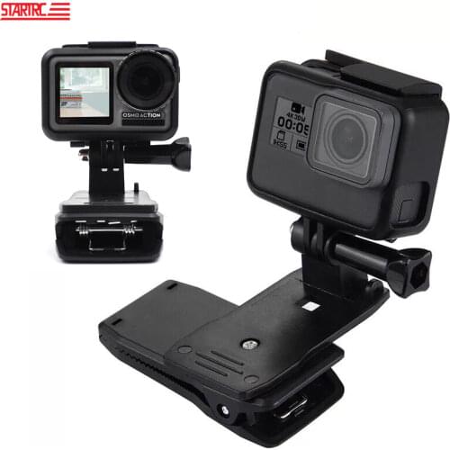 Backpack Clip Clamp Mount holder For Osmo Action For GoPro Hero 5/6/7/8 black Xiao mi Yi 4K Lite SJCAM / SJ4000 Sport Camera