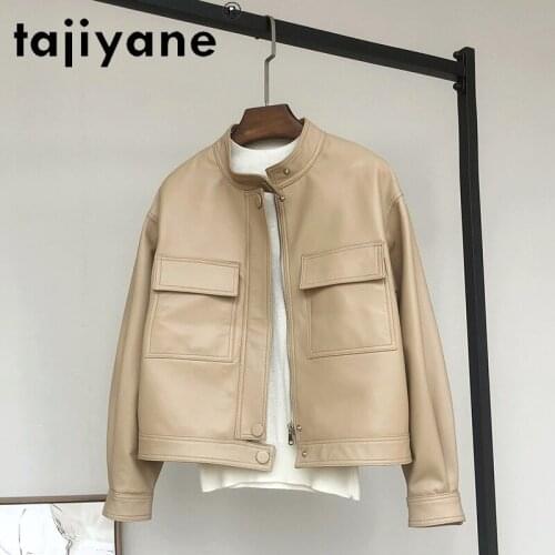 Tajiyane Genuine Leather Jacket Women Spring 2021 Real Sheepskin Coat Female Korean Style Jackets Chaqueta Cuero Mujer Pph4462