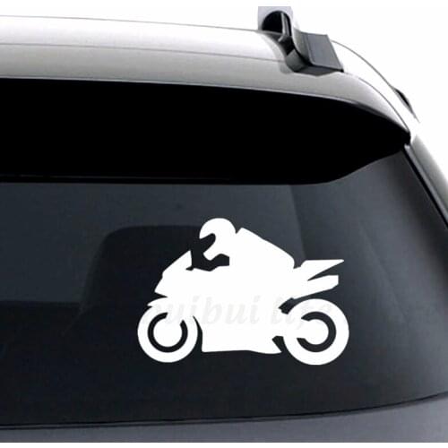 13.8*20cm 1-3 pieces biker is driving auto motorcycle vinyl car sticker auto car stickers N489