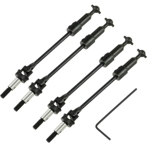 4PCS Adjustable Steel CVD Shaft 110MM-120MM Universal Joint 1.5mm Wrench For 1/10 HSP 94111Pro 94118 94107 94170 94128 On-road
