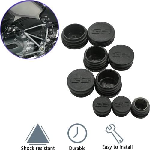 Motorcycle Plastic 9PCS Frame Caps Set Frame Hole Cover Plug Set For BMW R1250GS ADV R1250 GS R 1250GS LC Adventure 2018-2020