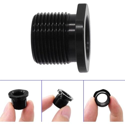Barrel Thread Adapter Fuel Filter 5.56 To .308 1/2"x 28 TPI ID to 5/8"x 24 TPI OD,Black Oxide Finish 0.819'' OD 0.755'' Flats