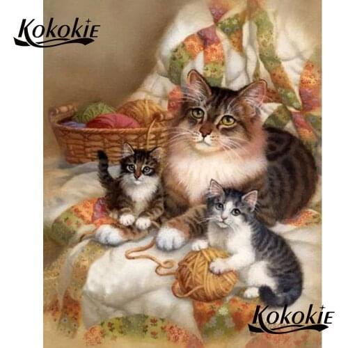 5d diamond embroidery Rhinestone animals cats diy diamond painting with square stones diamond mosaic decoration art painting