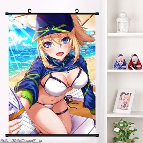 Anime Fate/Grand Order Mysterious Heroine X HD Wall Scroll Print Girls Persona Poster Home Decor Collectible Art Gift 60*90cm