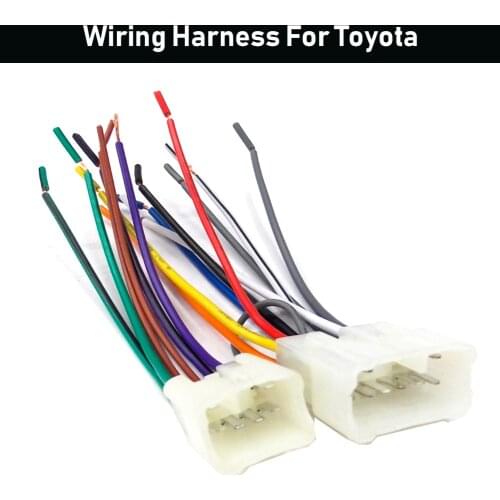 Car Wire Harness Fit For Toyota Aftermarket Radio Stereo Install Car Wire Harness Cable Adapter Wire Car Electronics Accessories