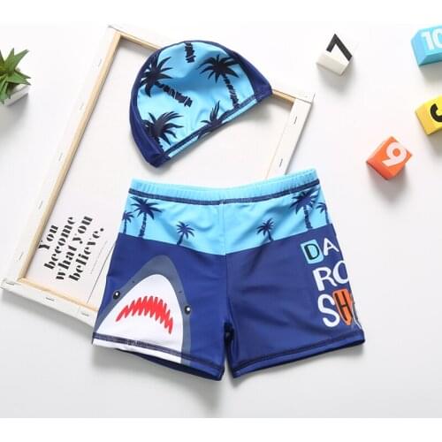 Free Shopping Boys Swimming Trunks Children Swimwear Briefs Print Summer Kids Swimsuit Boy Bathing Suit for 6-13Years Old
