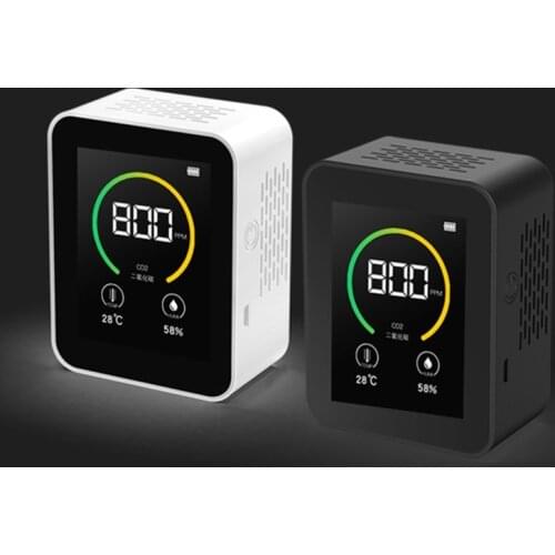 CO2 Detector Carbon Dioxide Concentration Temperature Humidity Detection Meter Drop Shipping