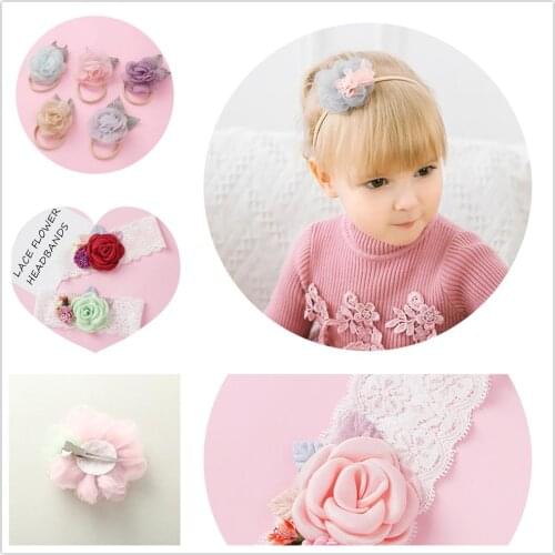 Baby Headband Korean Newborn Flowers Headbands Toddler Hair Accessories DIY Accessory Baby Turban Children Photographed Photo