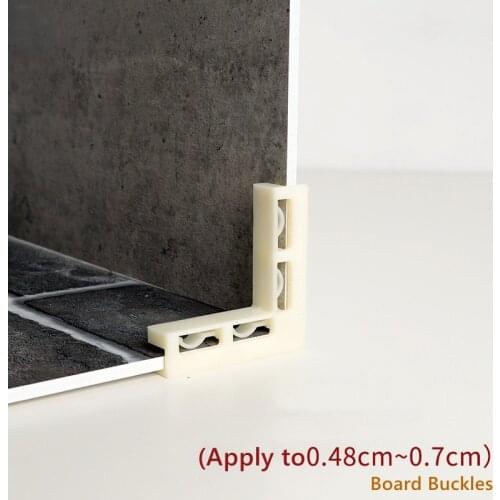 Photography Board Buckle Plastic Corner White Buckle Background Board Accessories Photo Studio Suitable for 0.48cm~0.7cm
