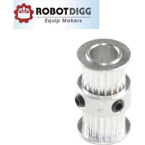 Twin Pulley GT2 20 Tooth 8mm Bore