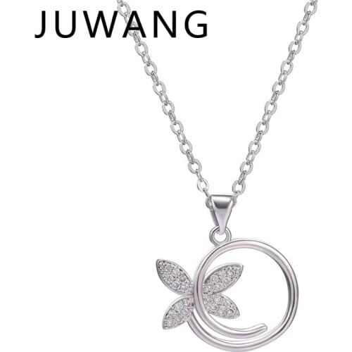 Crystal Rhinestone Zircon Butterfly statement Necklace Pendant for Women Man Lovers CZ Wedding Jewelry