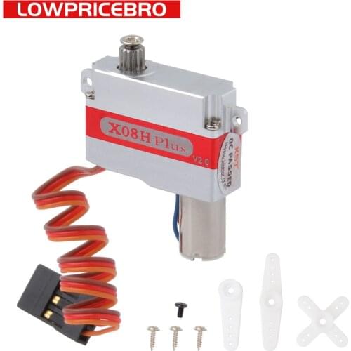 KST X08H PLUS Torqure 5.3Kg High Voltage Metal Cased Glider Servo for UAV RC Toys 1/8 Car Robot Arm Boat Helicopter
