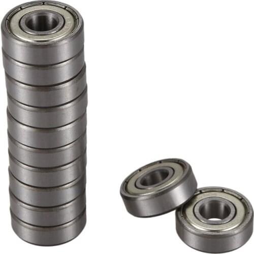 12 Pcs 608Z 22mm x 8mm x 7mm Single Row Deep Groove Ball Bearing