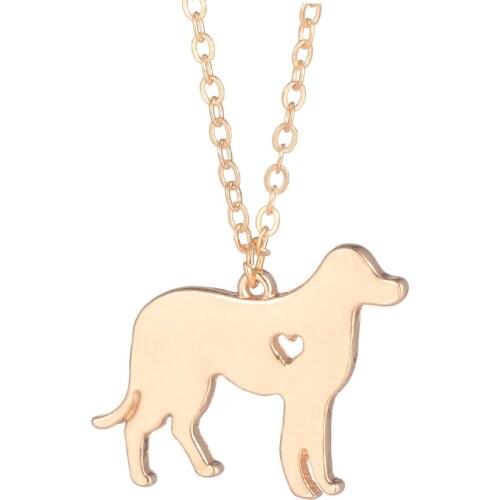 New Fashion Cute Labrador Dog Pendant Necklace for women Choker necklace charm christmas gift Jewelry for girlfriend