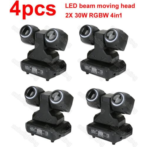 4pack 2x 30w sharpy beam moving head light 2 head beam lights DJ stage equipment