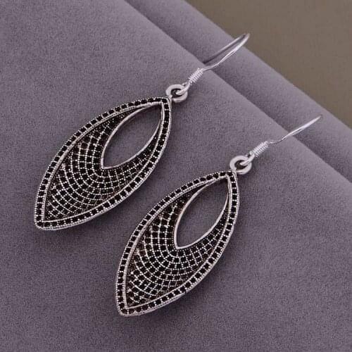 Silver plated earrings ,silver fashion jewelry earrings breathtaking ellipse /canakrua dmzamega AE681