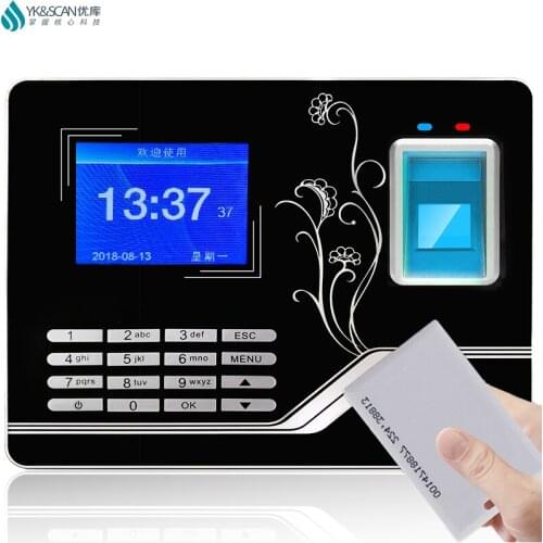 Software supports TCP/IP/USB/U Disk Fingerprint time attendance machine F20 ID Card Battery