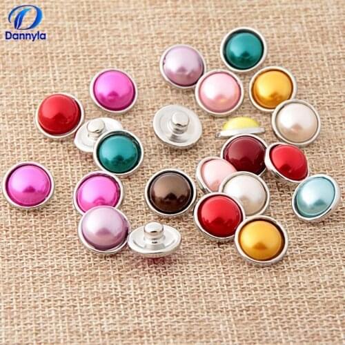Mix Color Round 12mm Stone Snap Button Jewelry Fit Snap Button Ring LSSN12MM40