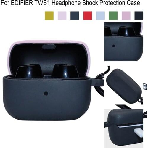 Silicone Earphone Anti-shock Protection Sleeve With Hook For Edifier Tws1 Shockproof Earphone Protective Cover Accessories