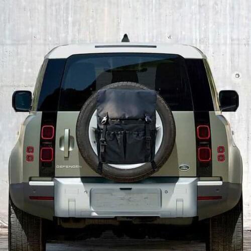 Sansour Car Spare Tire Bag Multi Functional Camping Tool Storage Bag Rear Trunk Cargo for Jeep Wrangler JK TJ JL Accessories