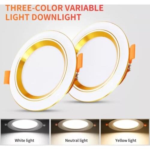 LED Downlight 12W Recessed Round LED Ceiling Lamp AC 220V 230V 240V Indoor Lighting Bedroom Spot light Warm White Cold White