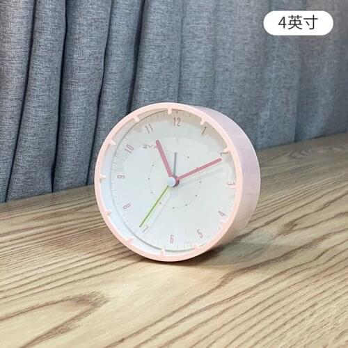 Nordic Luminous Art Metal Silent Alarm Clock Minimalist Fashion Creative Snooze Alarm Clock Student Cute Alarm Clock Mini MM60NZ