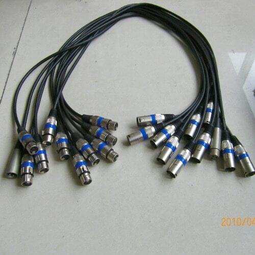 Venta Wholesale DMX512 XLR Plug Core Plug Change Color Cabeza Movil Luz Connector DMX Signal Line Wire Stage Lights DMX Cable 5M